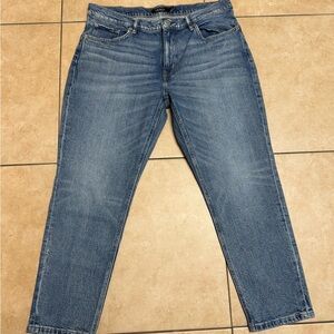 Ralph Lauren Women’s Relaxed Tapered Ankle Blue Jeans